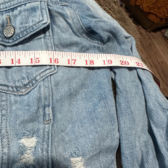 Cello Light Blue Denim Fabric jacket cropped - Picture 7 of 11